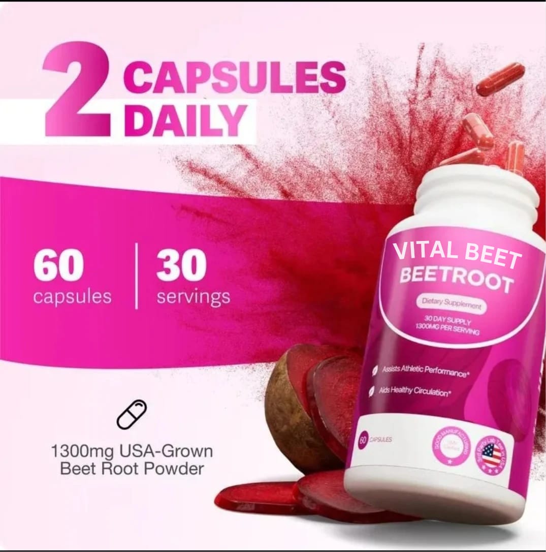 Organic Beetroot Energy Capsules™ - Natural Energy Boost